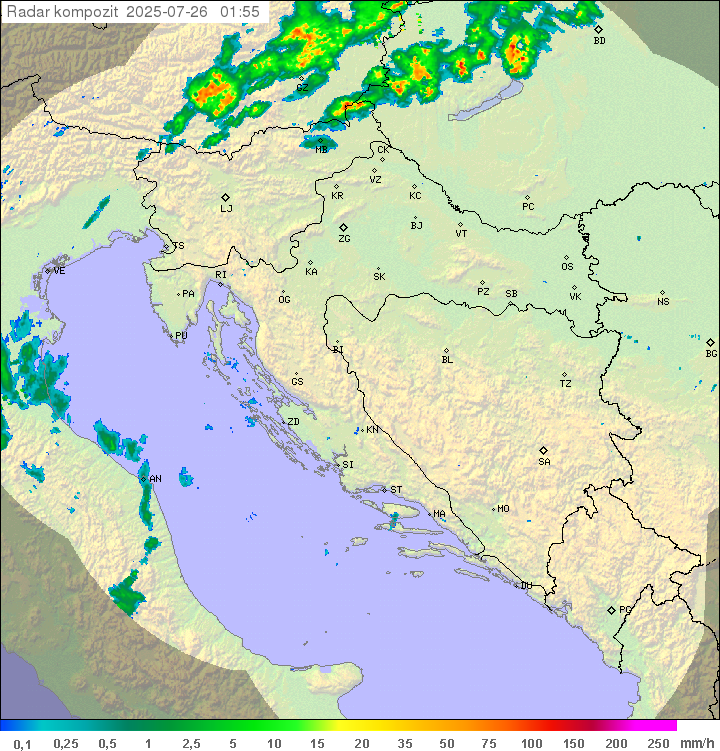 Padavine Hrvaška