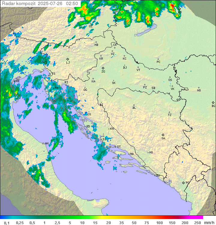 Padavine Hrvaška