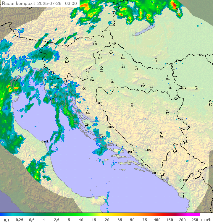 Padavine Hrvaška