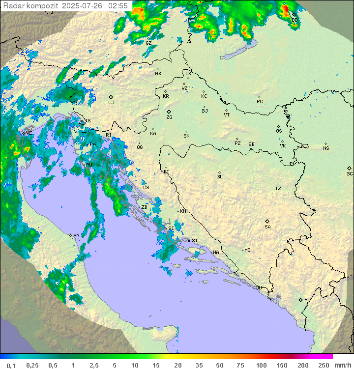 Padavine Hrvaška