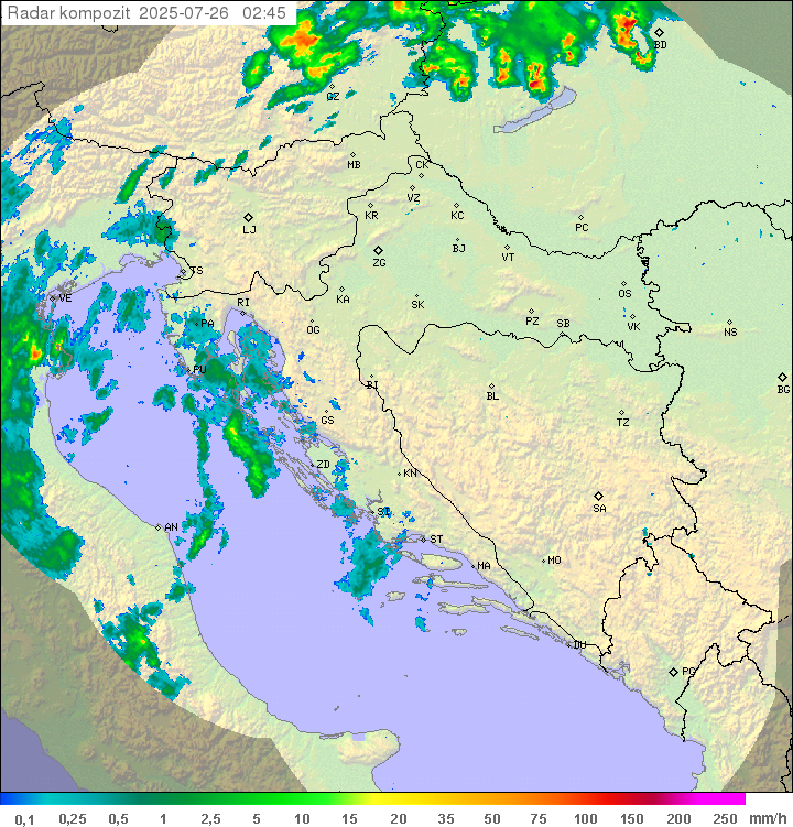 Padavine Hrvaška