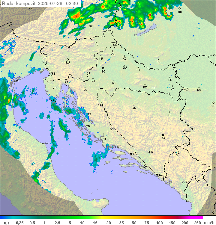 Padavine Hrvaška