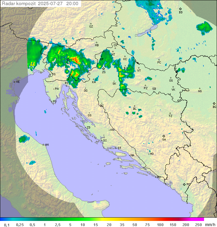 Padavine Hrvaška