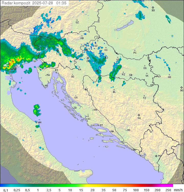 Padavine Hrvaška