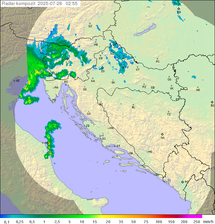 Padavine Hrvaška
