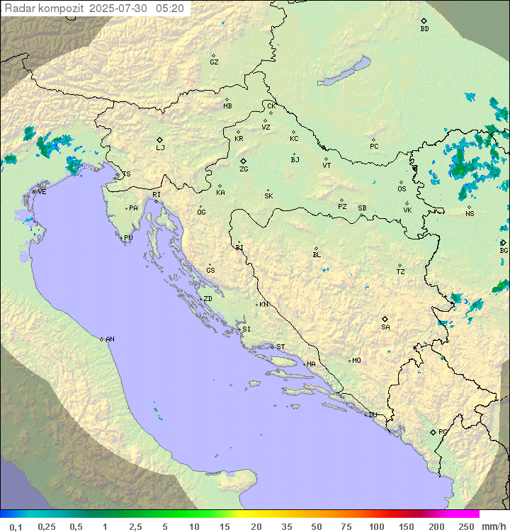 Padavine Hrvaška