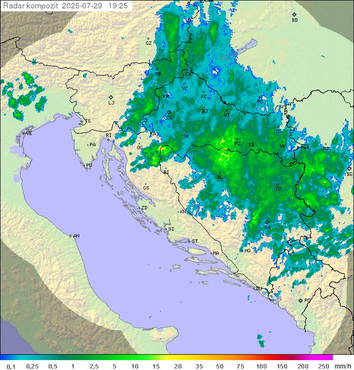 Padavine Hrvaška