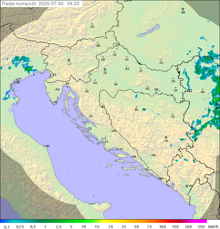 Padavine Hrvaška