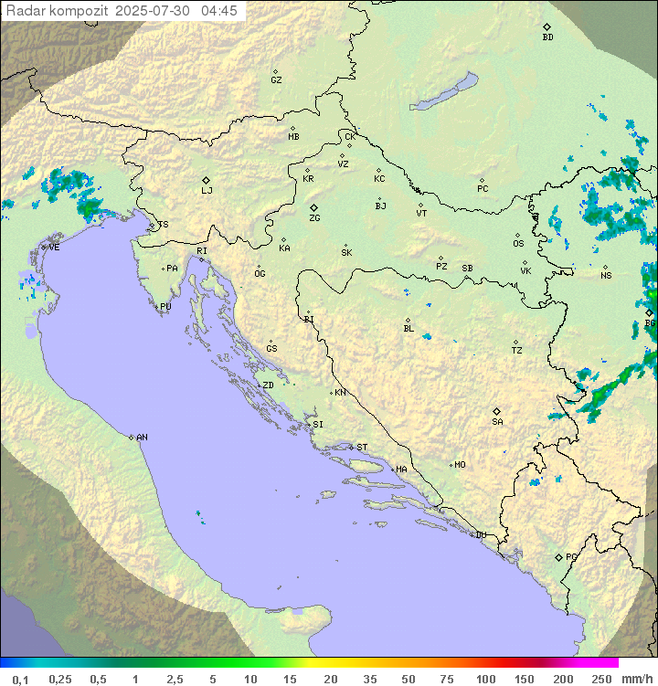Padavine Hrvaška