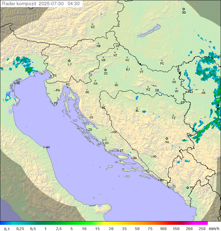 Padavine Hrvaška