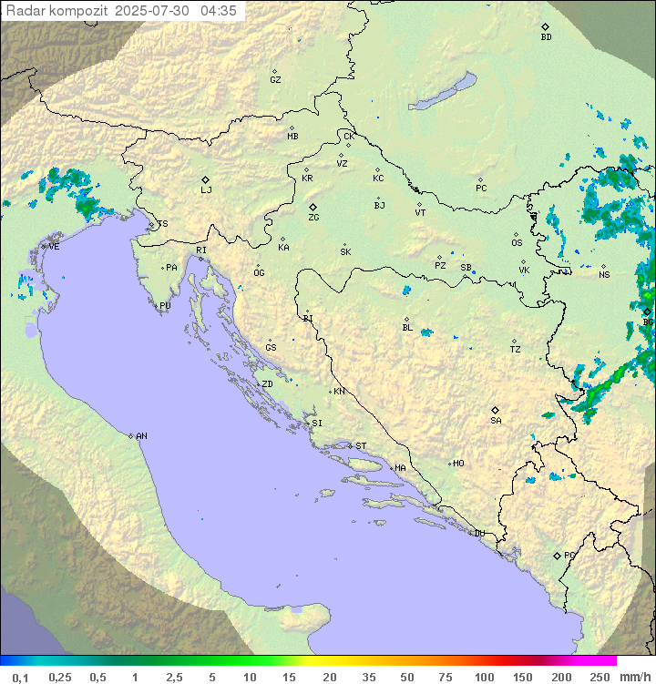 Padavine Hrvaška