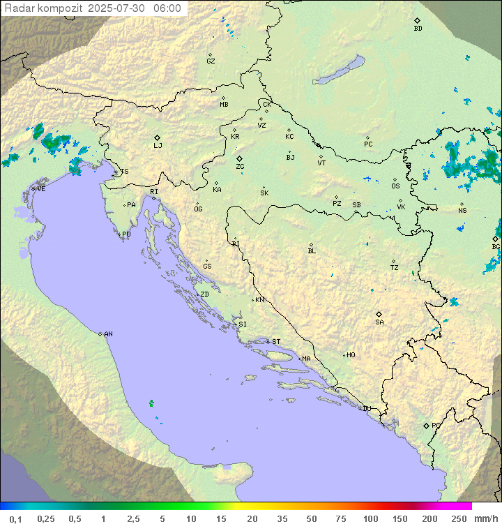 Padavine Hrvaška