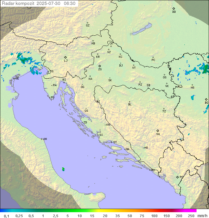 Padavine Hrvaška