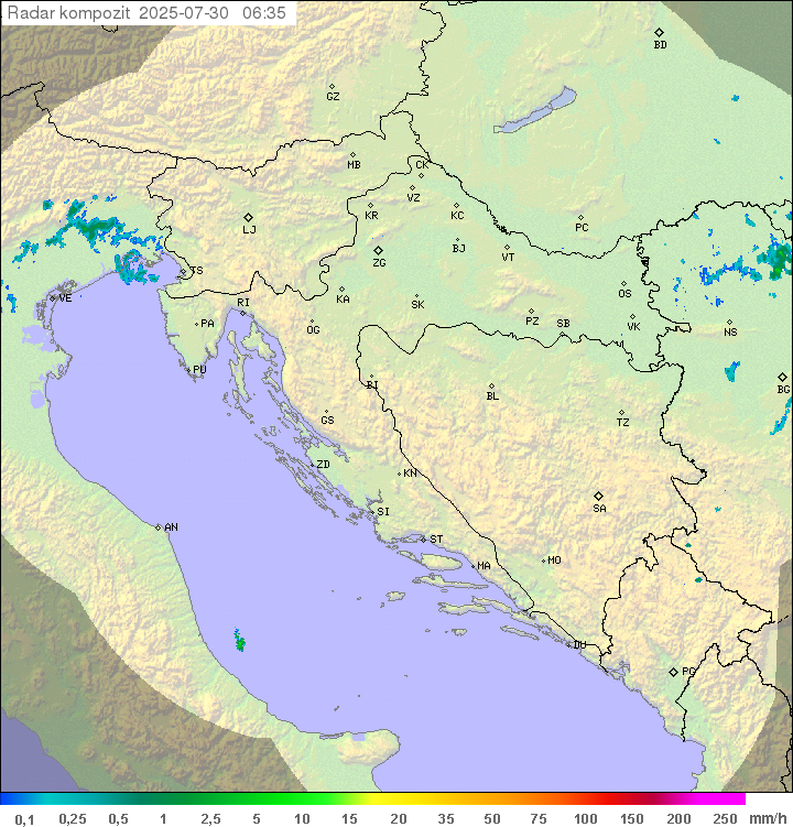 Padavine Hrvaška