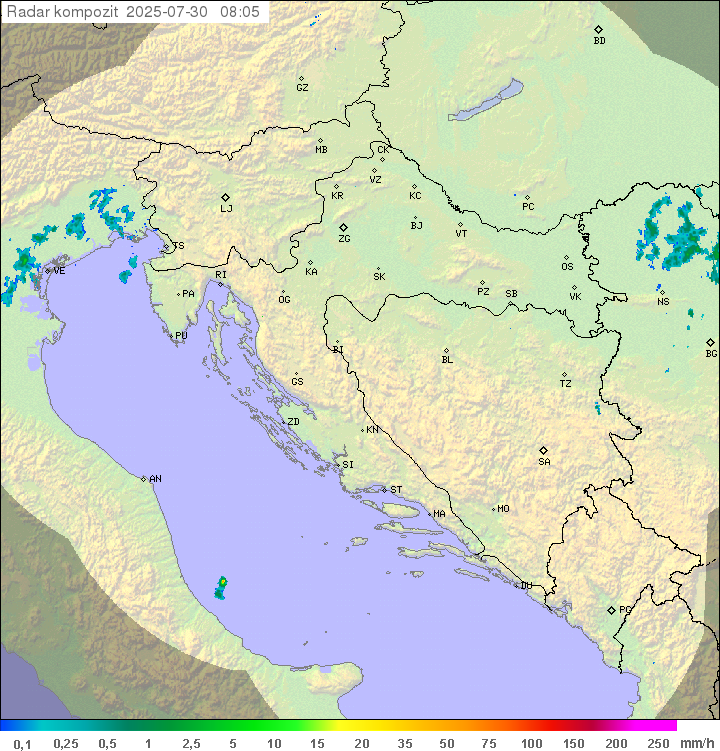 Padavine Hrvaška
