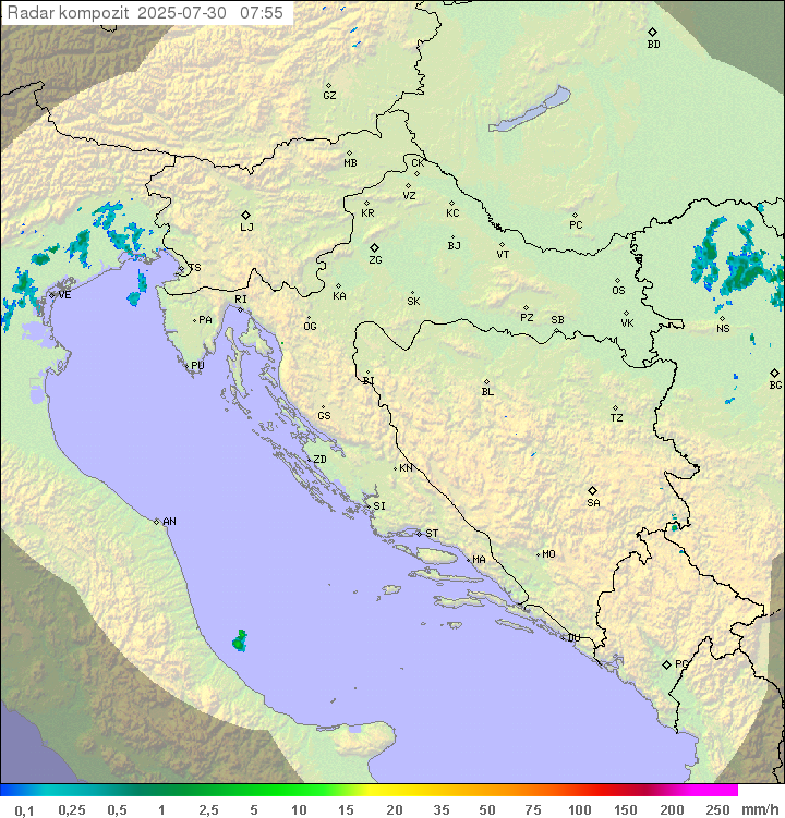 Padavine Hrvaška
