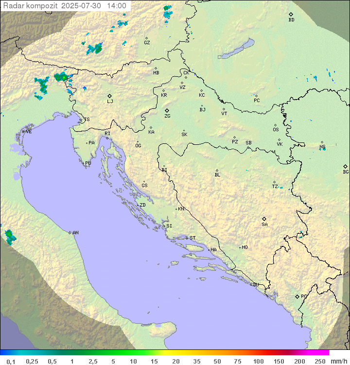 Padavine Hrvaška