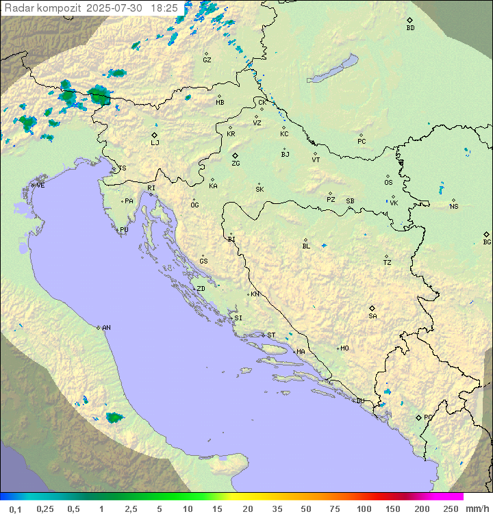 Padavine Hrvaška