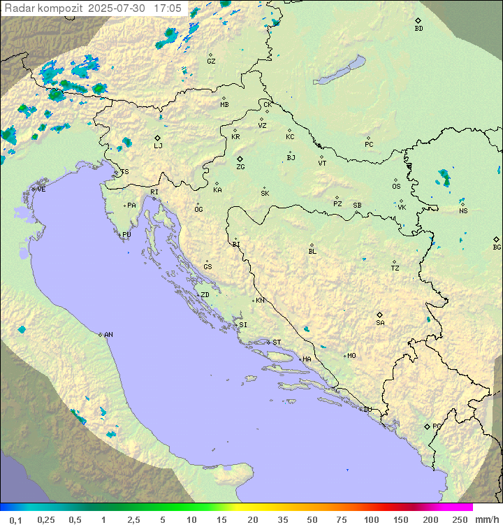Padavine Hrvaška