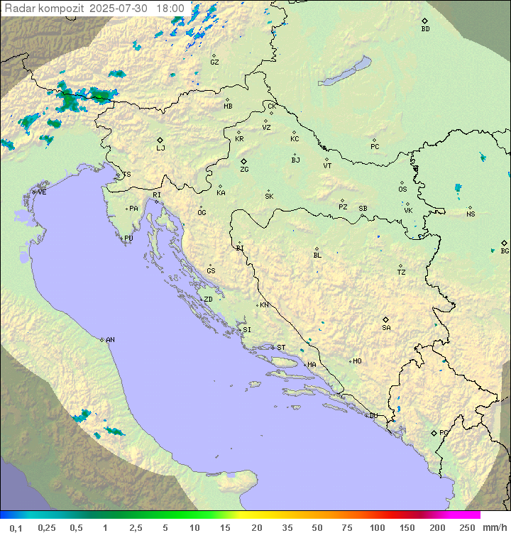 Padavine Hrvaška