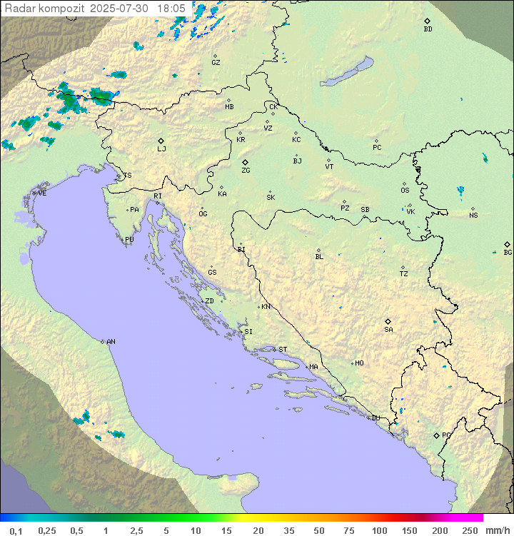 Padavine Hrvaška