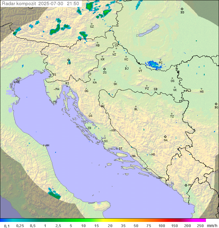 Padavine Hrvaška