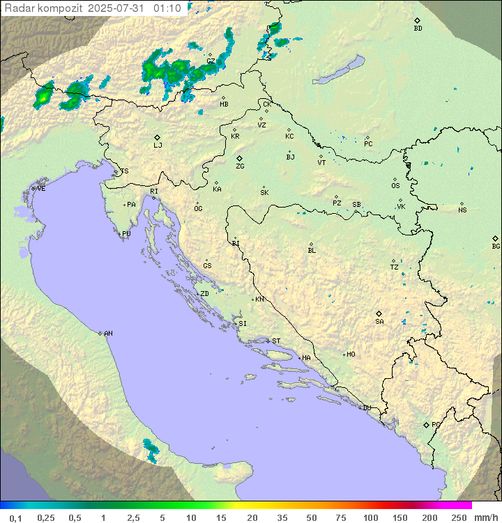 Padavine Hrvaška