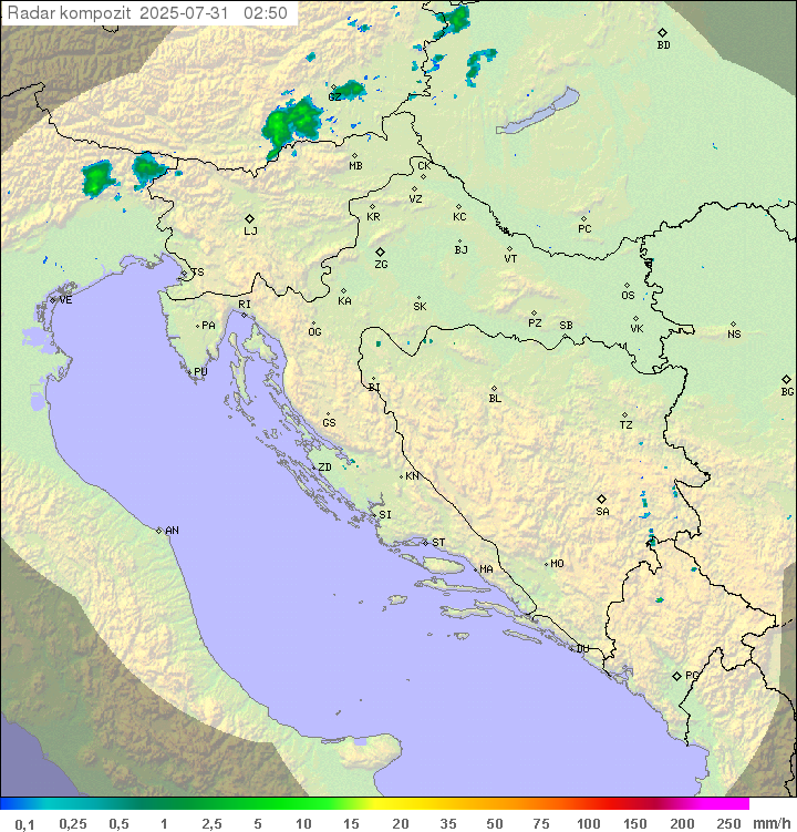 Padavine Hrvaška