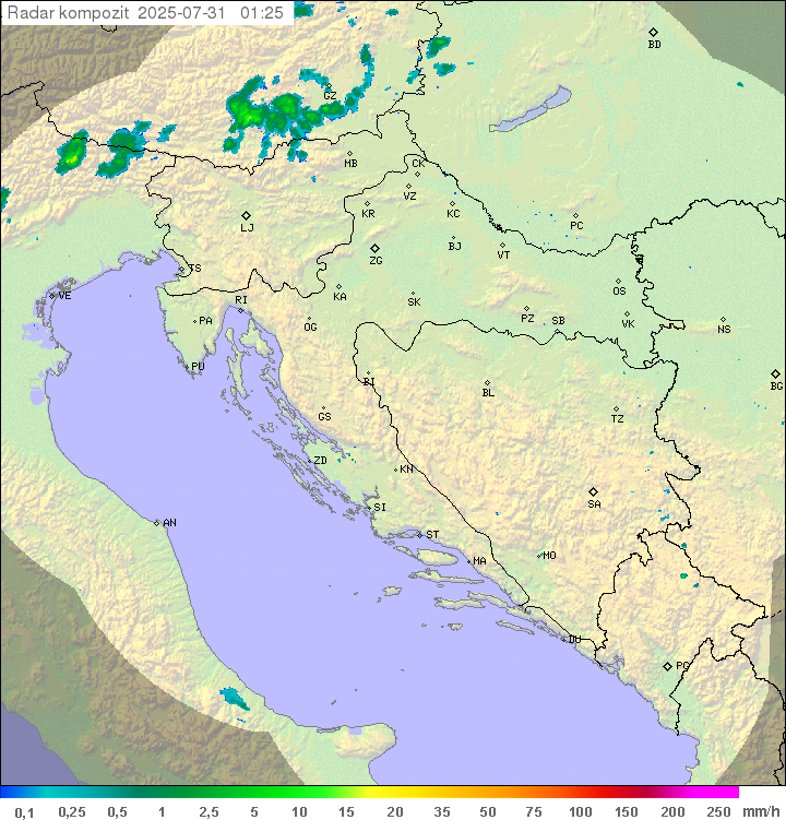 Padavine Hrvaška
