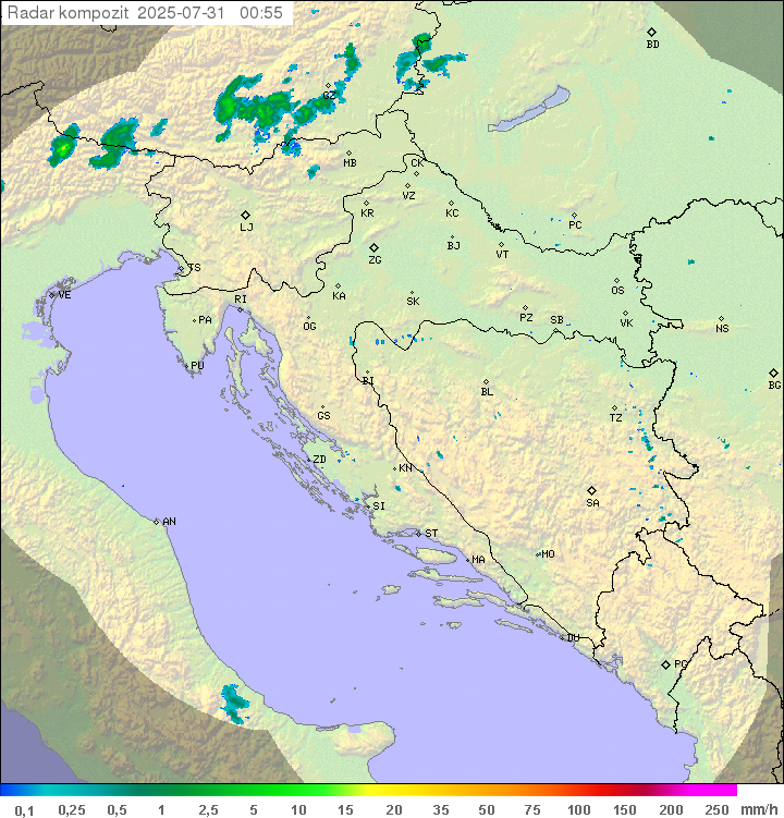 Padavine Hrvaška