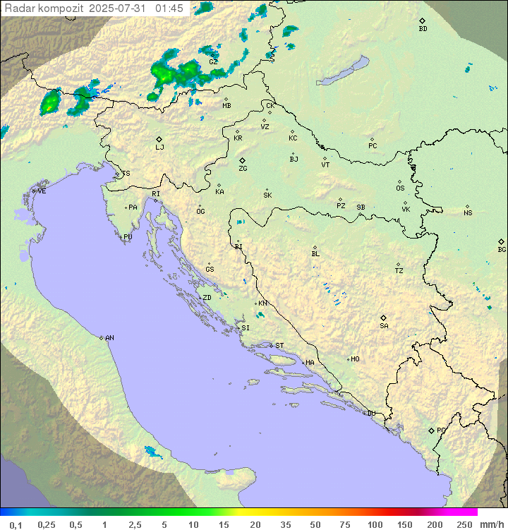 Padavine Hrvaška