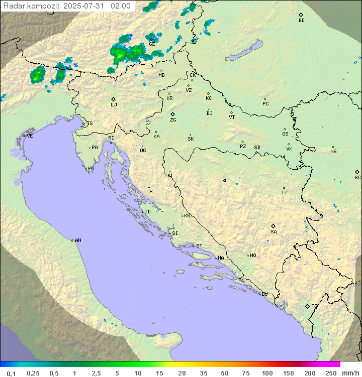Padavine Hrvaška