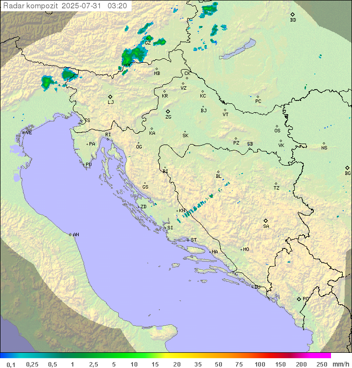 Padavine Hrvaška