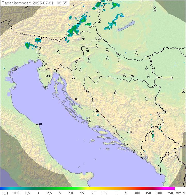 Padavine Hrvaška