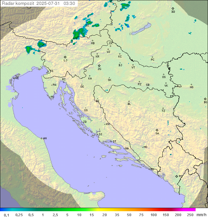 Padavine Hrvaška
