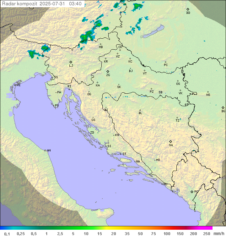 Padavine Hrvaška