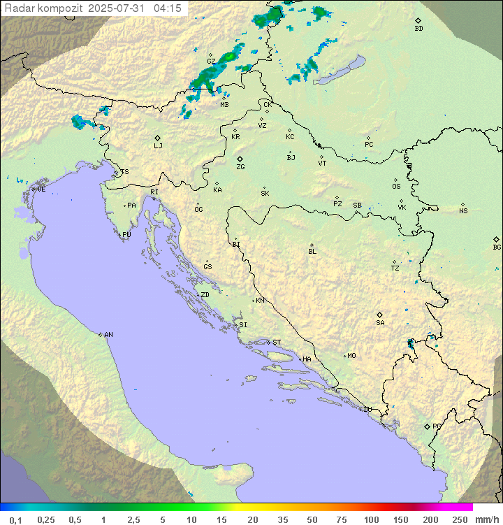 Padavine Hrvaška