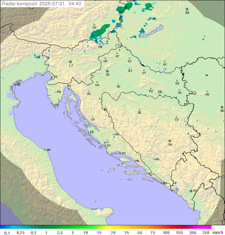 Padavine Hrvaška