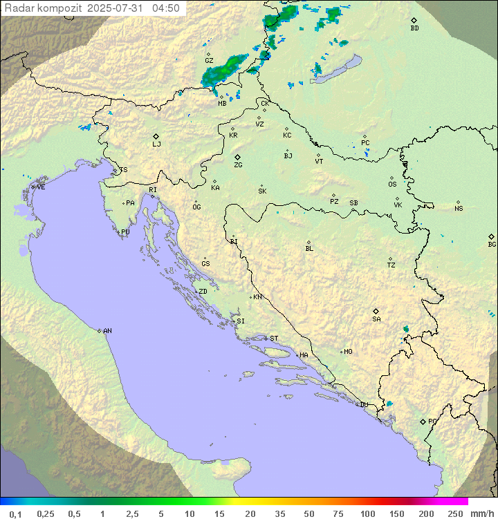 Padavine Hrvaška