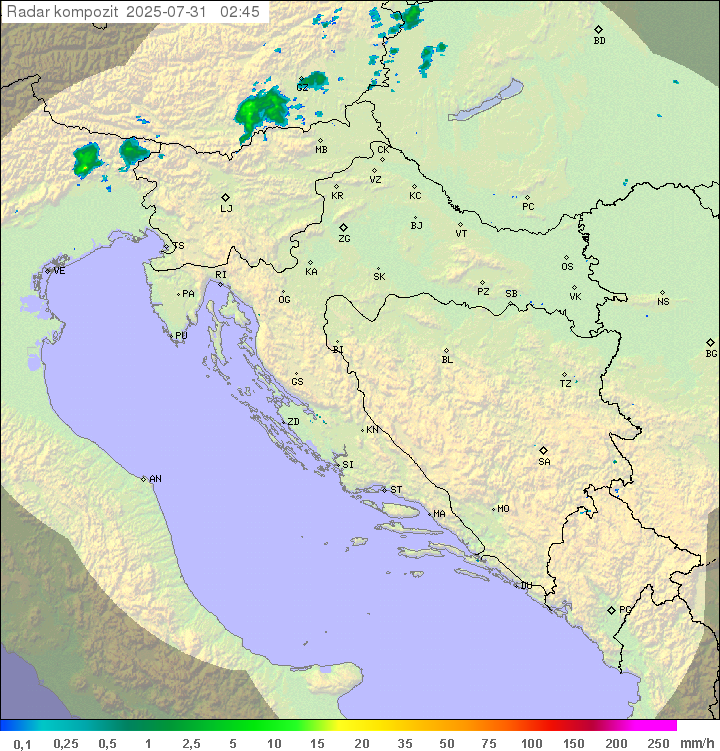 Padavine Hrvaška
