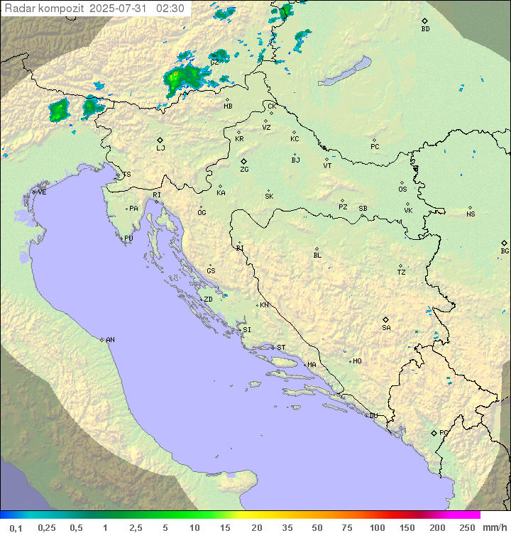 Padavine Hrvaška