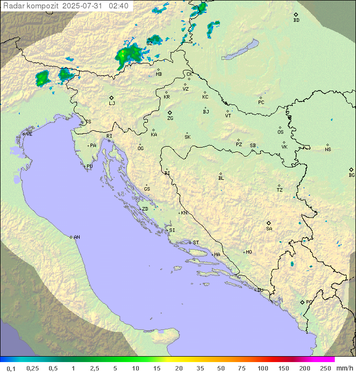 Padavine Hrvaška