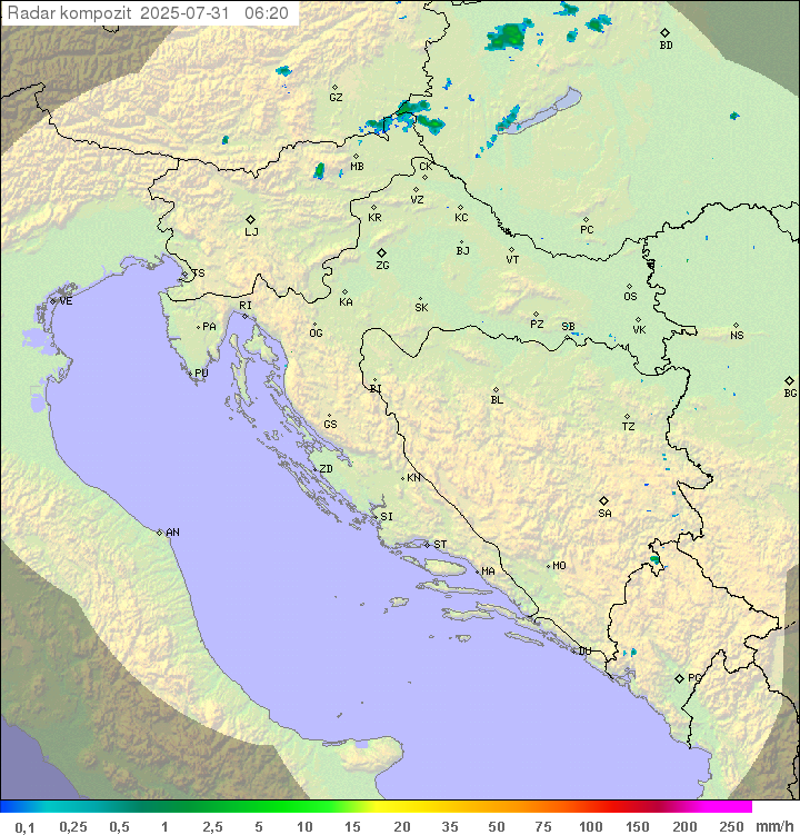 Padavine Hrvaška