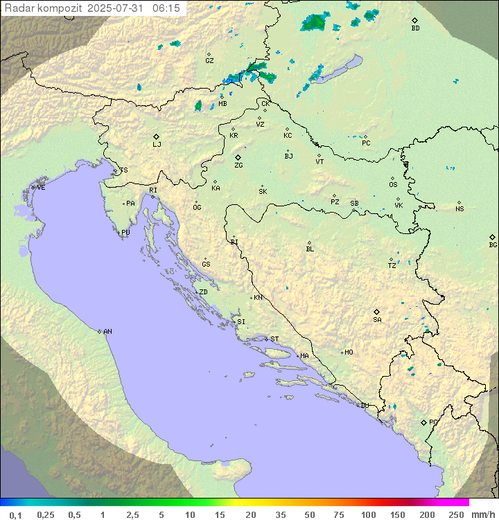 Padavine Hrvaška