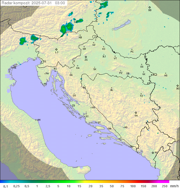 Padavine Hrvaška