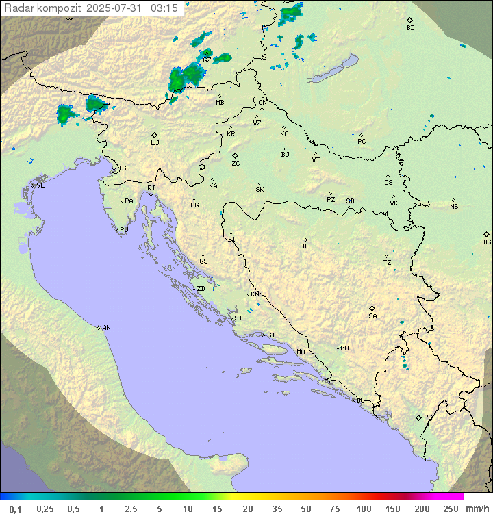 Padavine Hrvaška