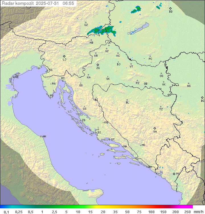 Padavine Hrvaška