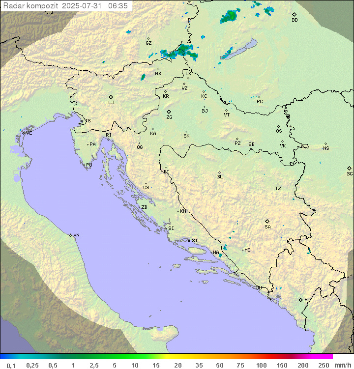 Padavine Hrvaška