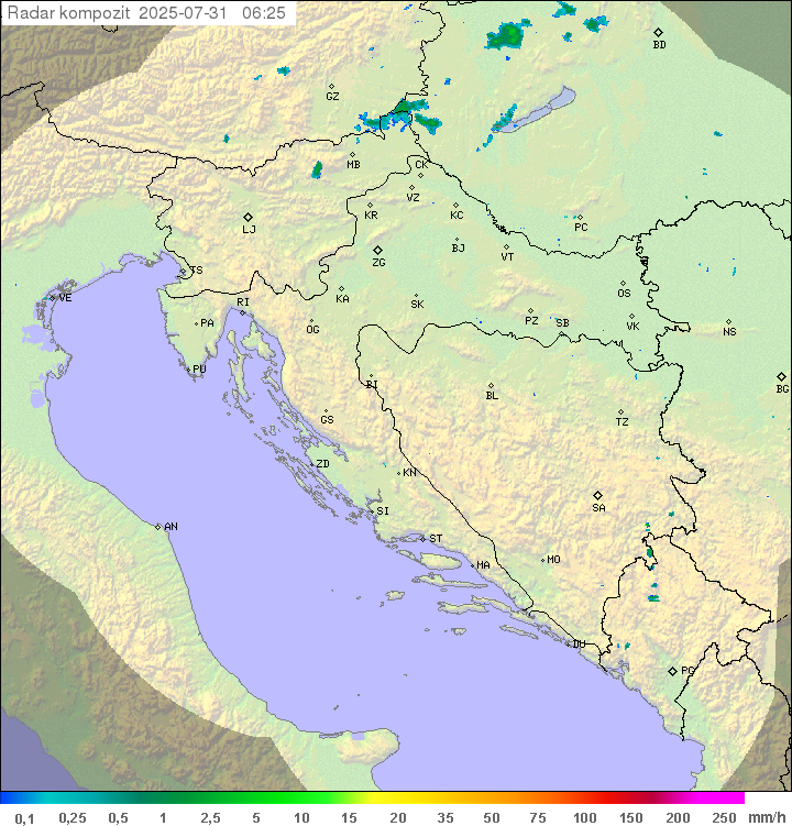 Padavine Hrvaška
