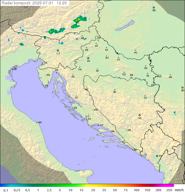 Padavine Hrvaška